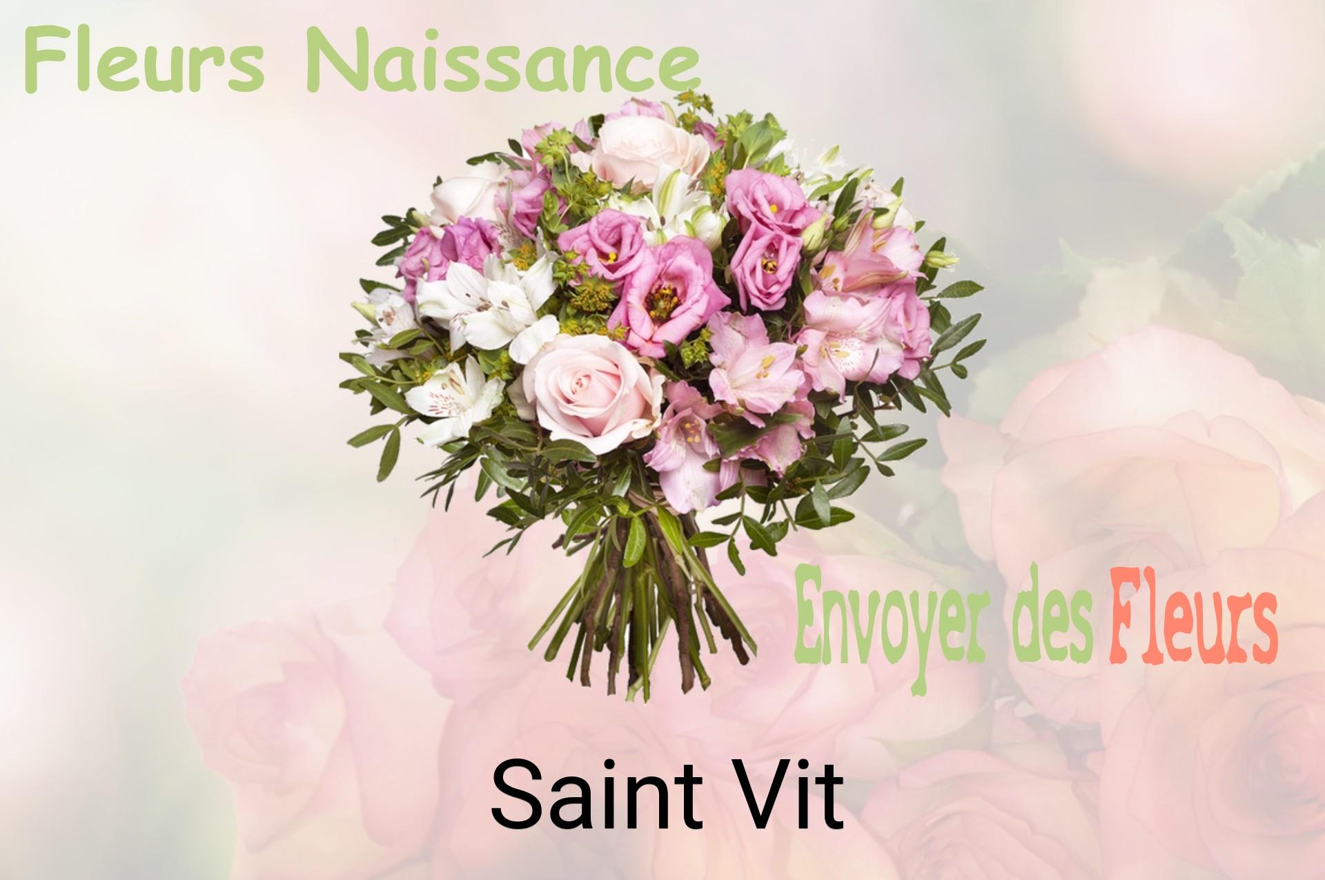 Bouquet de fleurs de naissance livré à Saint-Vit